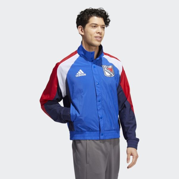 Veste Rétro Adidas Marathon Rangers Reverse Bleu