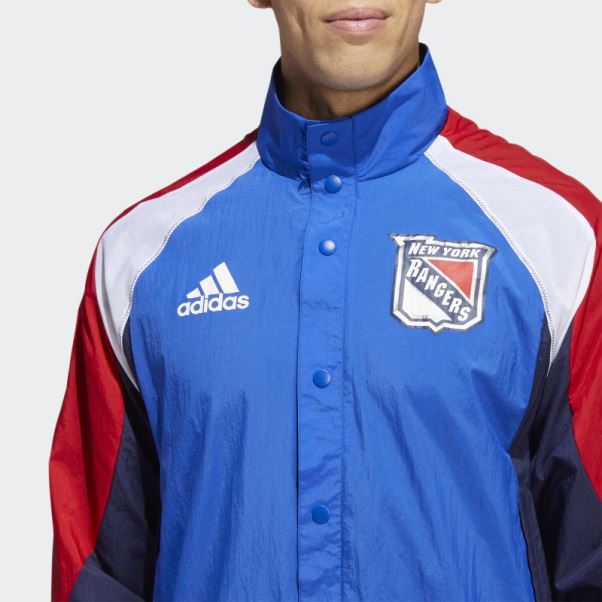 Veste Rétro Adidas Marathon Rangers Reverse Bleu