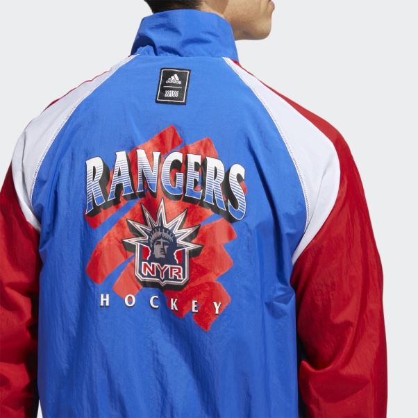 Veste Rétro Adidas Marathon Rangers Reverse Bleu