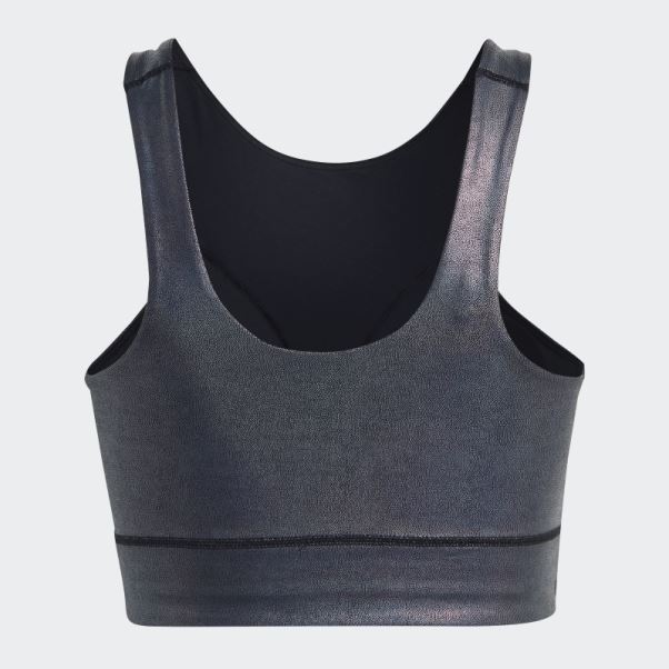 Soutien-gorge Long à Maintien Moyen Adidas Powerimpact Training Carbone