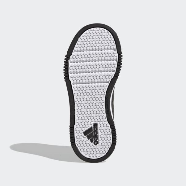 Adidas Tensaur Chaussures Noires à Crochets Et Boucles