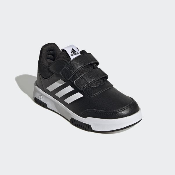 Adidas Tensaur Chaussures Noires à Crochets Et Boucles