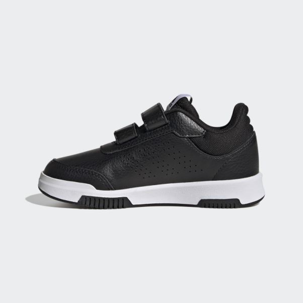 Adidas Tensaur Chaussures Noires à Crochets Et Boucles