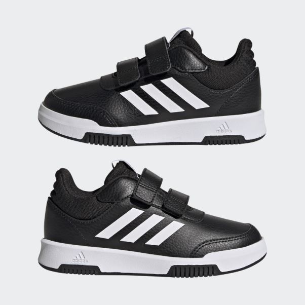 Adidas Tensaur Chaussures Noires à Crochets Et Boucles