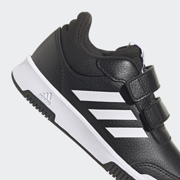 Adidas Tensaur Chaussures Noires à Crochets Et Boucles