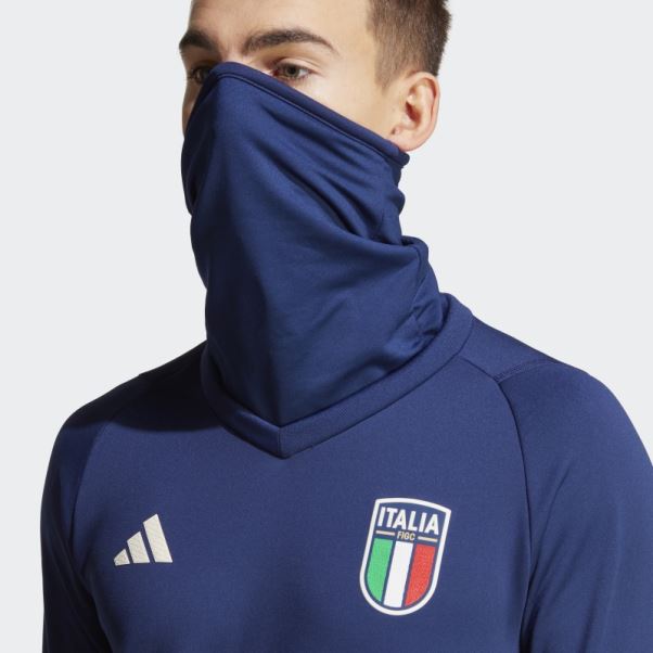 Adidas Italie Tiro 23 Pro Warm Top Bleu Foncé