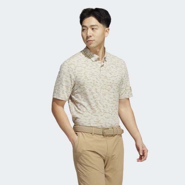 Adidas Polo à Imprimé Camouflage En Chanvre