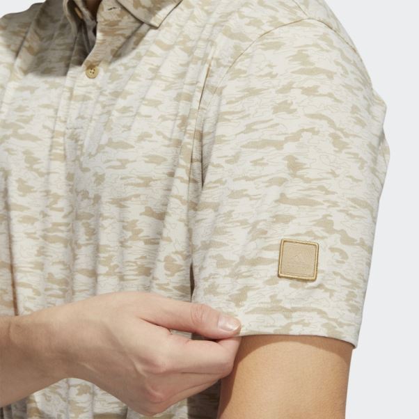 Adidas Polo à Imprimé Camouflage En Chanvre