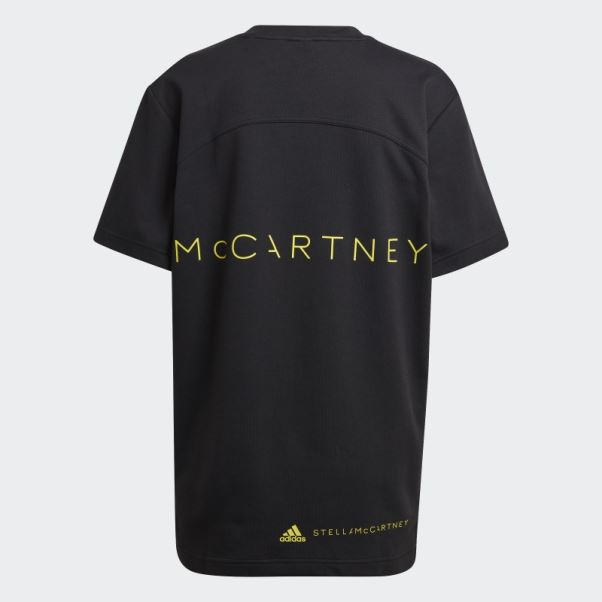 T-shirt Logo Adidas By Stella Mccartney Noir