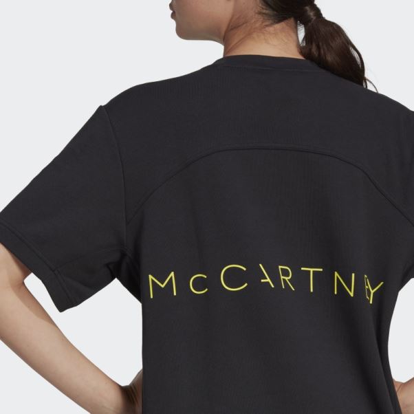 T-shirt Logo Adidas By Stella Mccartney Noir