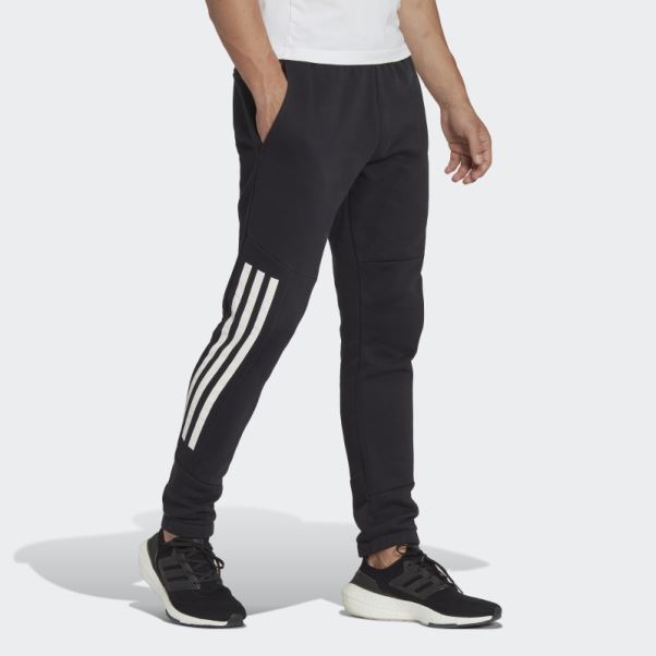 Pantalon Adidas Future Icon 3-stripes Polaire Noir