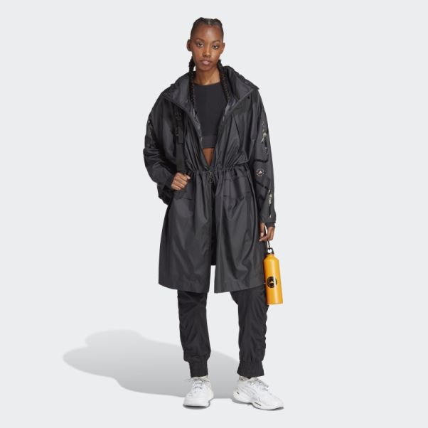 Parka Longue Légère Adidas By Stella Mccartney Truecasuals Noir Fashion