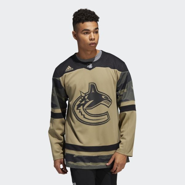 Adidas Orbit Green Canucks Camo Jersey