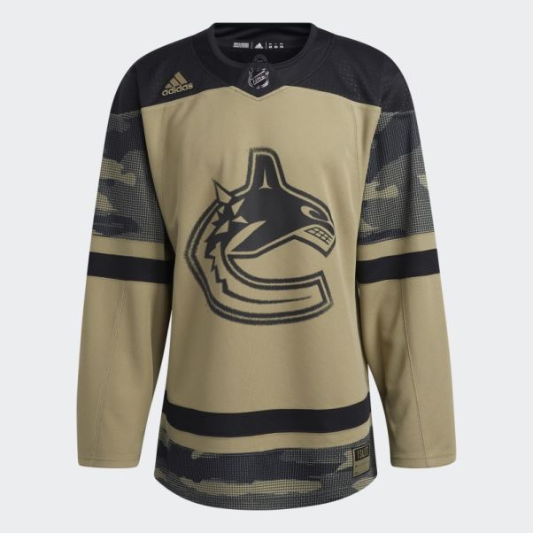 Adidas Orbit Green Canucks Camo Jersey