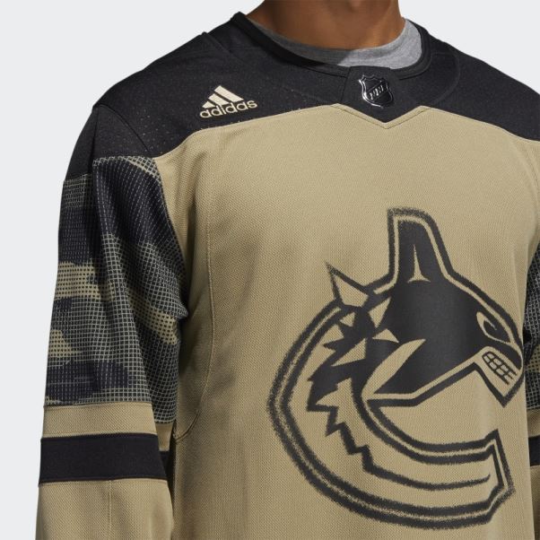 Adidas Orbit Green Canucks Camo Jersey