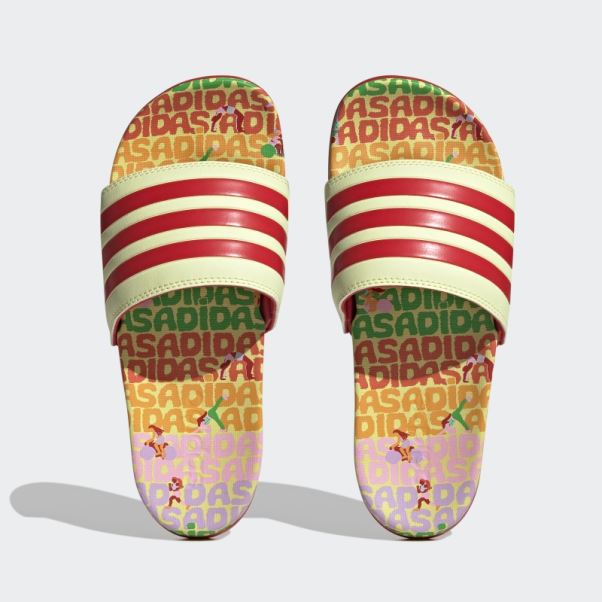Sandales Confort Adilette Perle Citrine Adidas