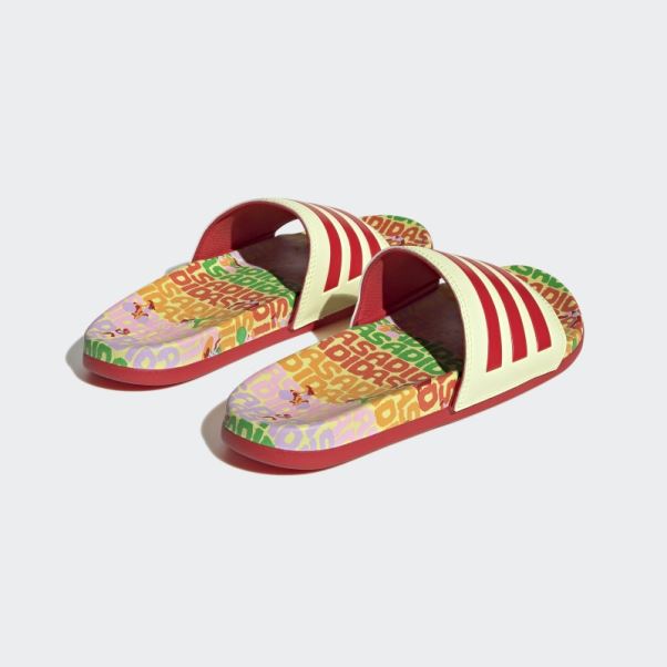 Sandales Confort Adilette Perle Citrine Adidas