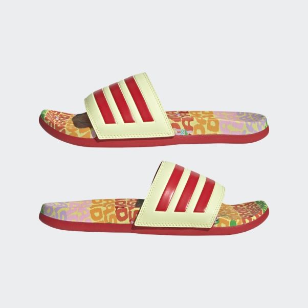 Sandales Confort Adilette Perle Citrine Adidas
