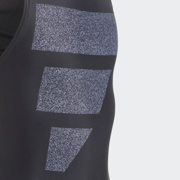 Maillot De Bain Logo Big Bars Noir Adidas