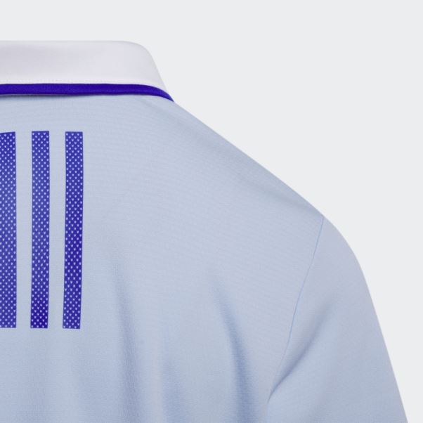 Polo Heat.rdy Bleu Aube Colorblock Adidas