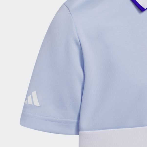 Polo Heat.rdy Bleu Aube Colorblock Adidas