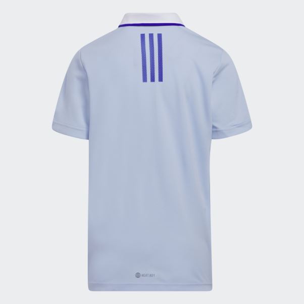 Polo Adidas Bleu Colorblock Heat.rdy Aube