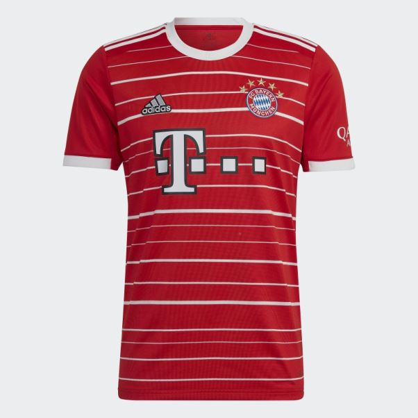 Maillot Domicile Fc Bayern 22/23 Rouge Adidas