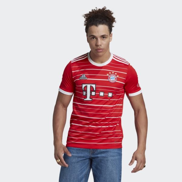 Maillot Domicile Fc Bayern 22/23 Adidas Rouge