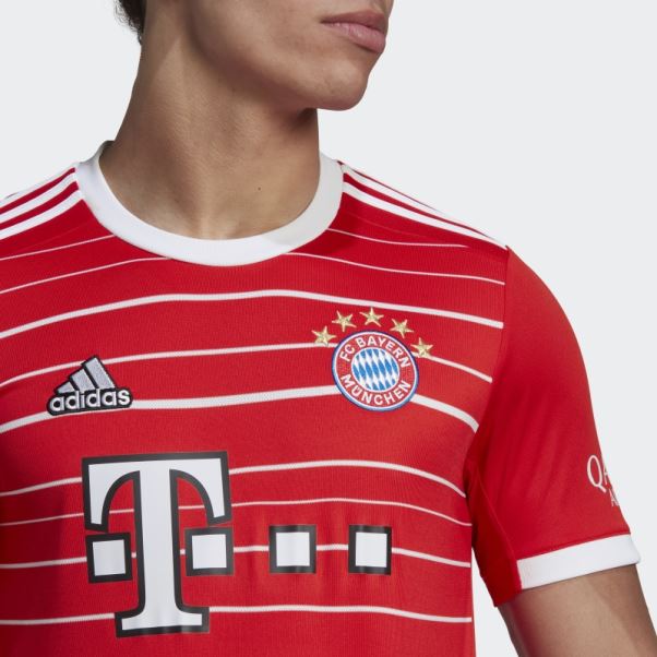 Maillot Domicile Fc Bayern 22/23 Adidas Rouge