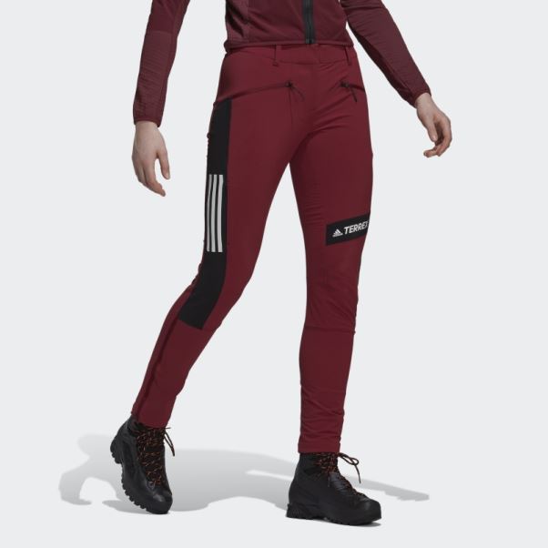 Pantalon D'alpinisme Adidas Techrock Rouge
