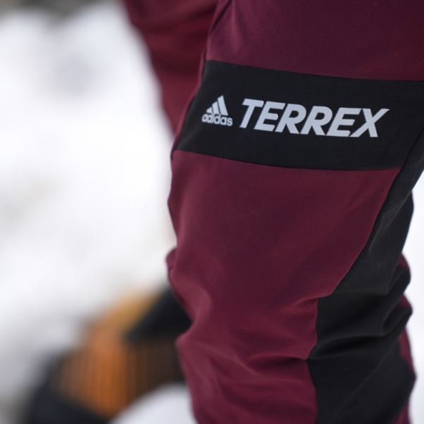 Pantalon D'alpinisme Adidas Techrock Rouge