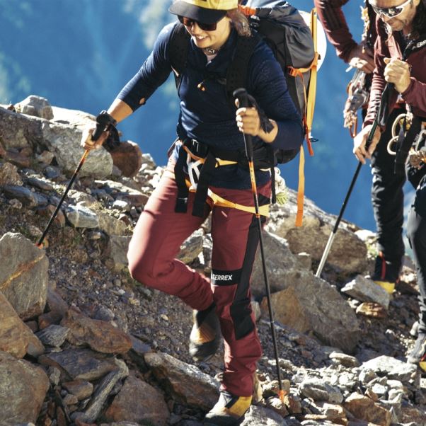 Pantalon D'alpinisme Adidas Techrock Rouge