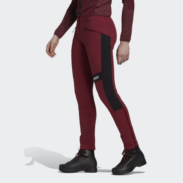 Pantalon D'alpinisme Adidas Techrock Rouge