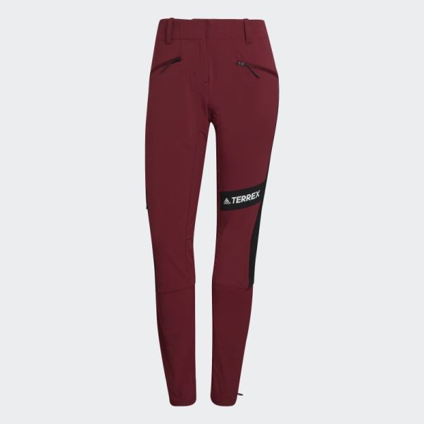 Pantalon D'alpinisme Adidas Techrock Rouge