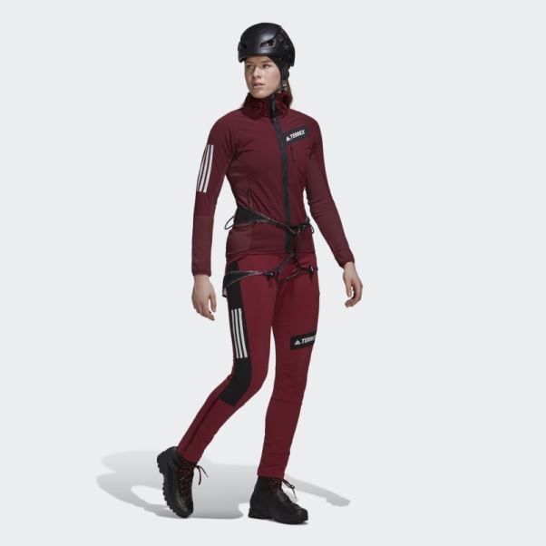 Pantalon D'alpinisme Adidas Techrock Rouge