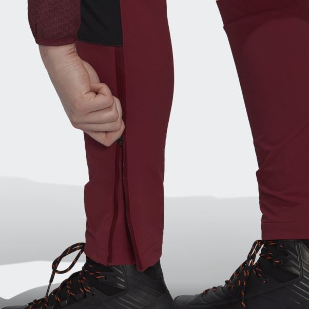Pantalon D'alpinisme Adidas Techrock Rouge