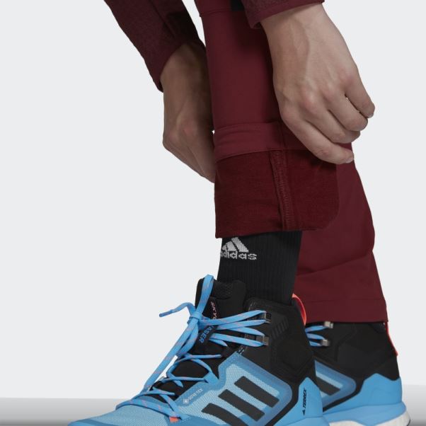 Pantalon D'alpinisme Adidas Techrock Rouge