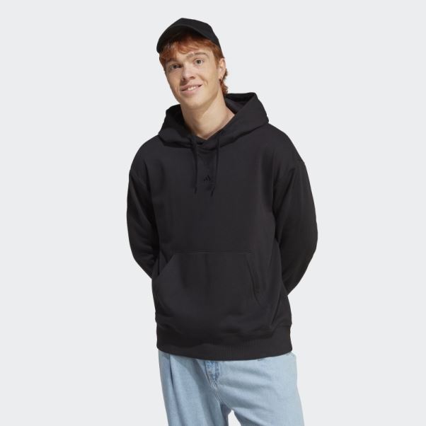 Adidas Sweat à Capuche En éponge Noir All Szn