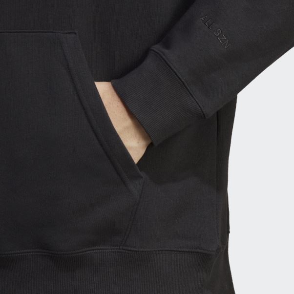 Adidas Sweat à Capuche En éponge Noir All Szn