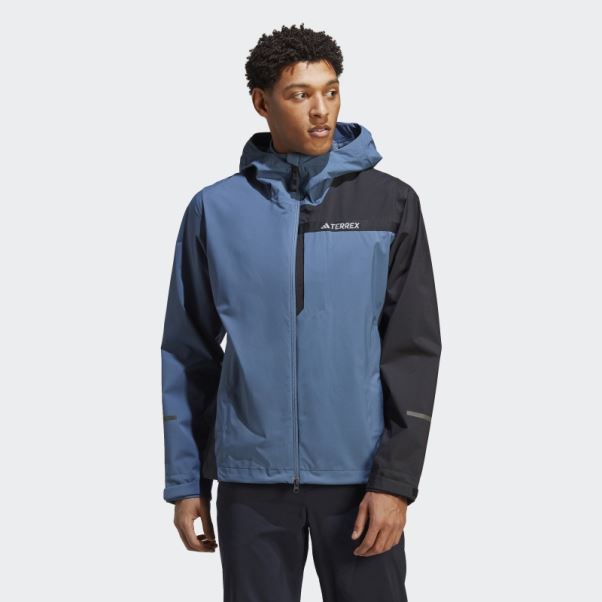 Veste De Pluie 2,5 Couches Terrex Multi Rain.rdy Adidas Steel Fashion