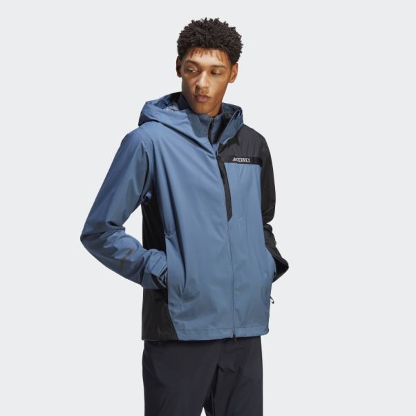 Veste De Pluie 2,5 Couches Terrex Multi Rain.rdy Adidas Steel Fashion