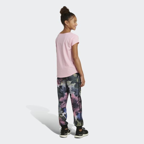Adidas Pantalon De Jogging En Tricot à 3 Bandes Imprimé Allover Noir