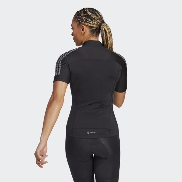 Le Maillot Cycliste Manches Courtes Adidas Noir