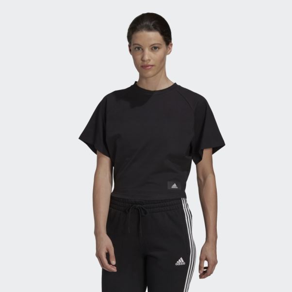 T-shirt Holidayz Loose Noir Adidas