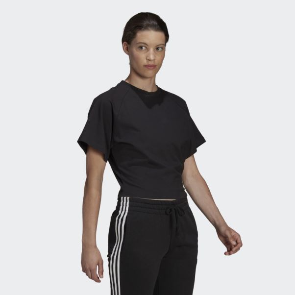 T-shirt Holidayz Loose Noir Adidas