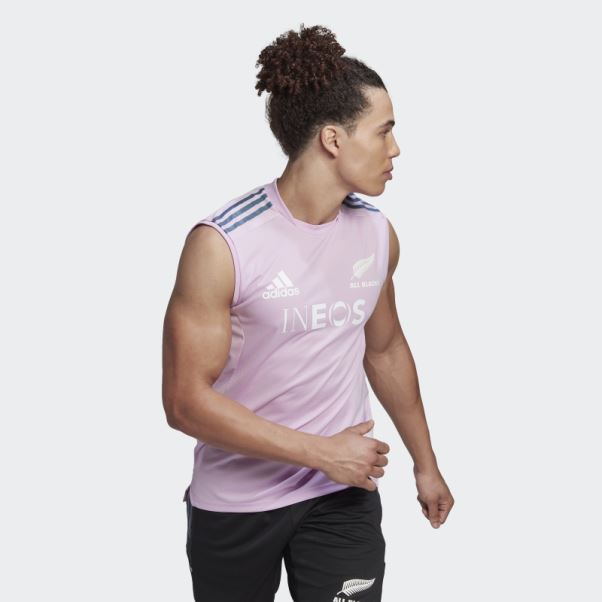 Maillot De Rugby Performance All Blacks Lilas Adidas