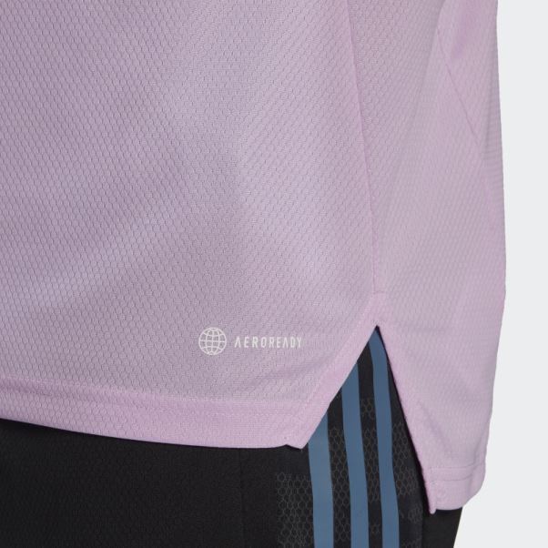 Maillot De Rugby Performance All Blacks Lilas Adidas