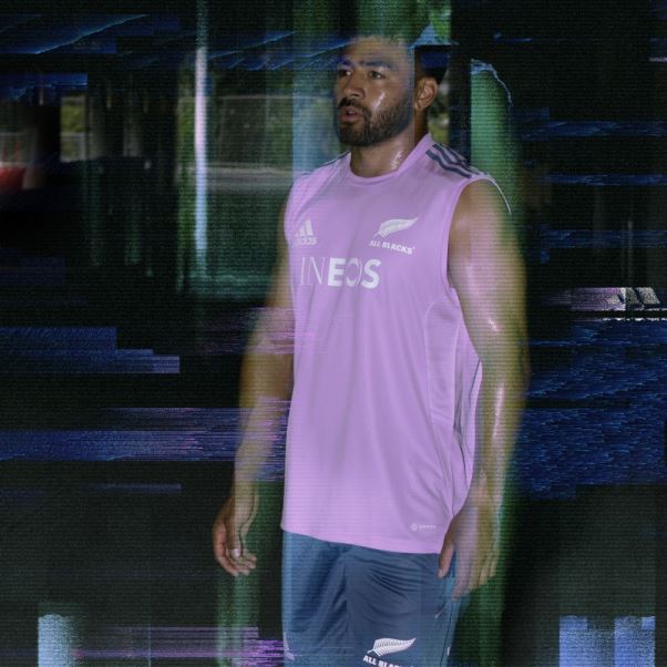 Maillot De Rugby Performance All Blacks Lilas Adidas