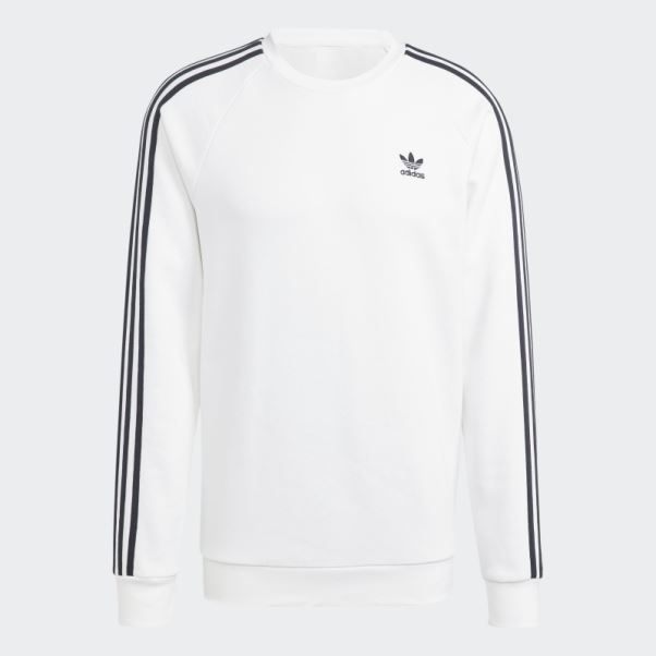 Sweat Adicolor Classics 3-stripes Crew Blanc Adidas