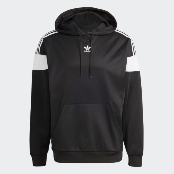 Sweat à Capuche Adidas Adicolor Classics Cut Line Noir